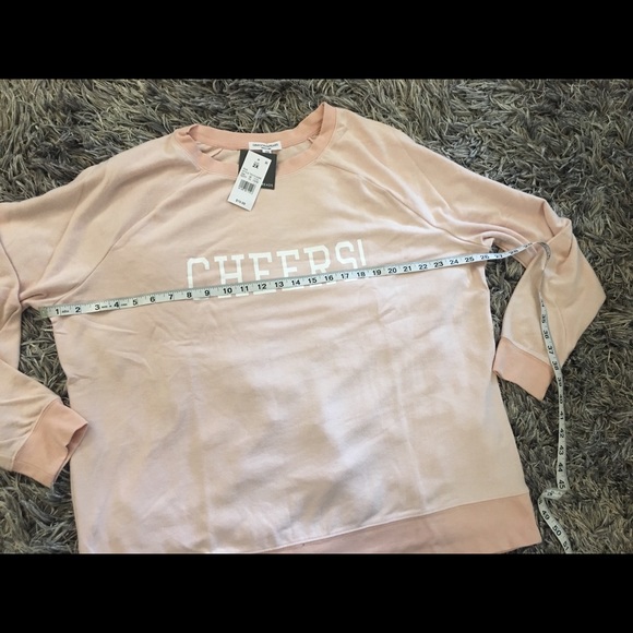 🥂GRAYSON/THREADS Blush Pink “CHEERS” Sweatshirt - Picture 5 of 8